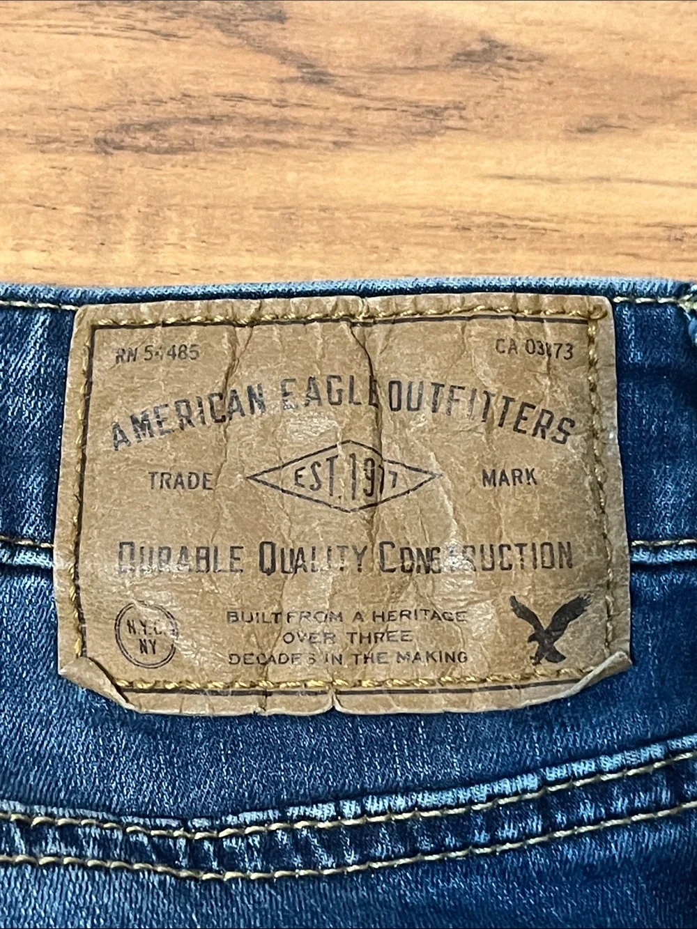American Eagle Outfitters Men’s Blue Original Straight Jeans 33X32